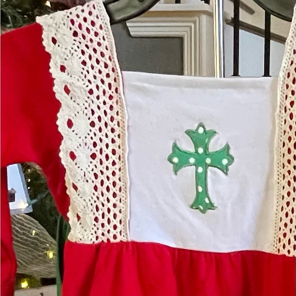 4T Cross Christmas Dress - Picture 2 of 4